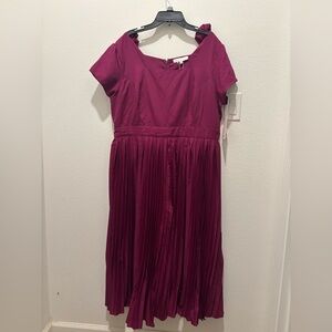 Ivy City Co Rayna Ribboned Elegant Woman’s Deep Pink Dress XXL NEW